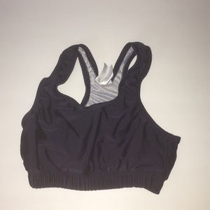 Black kids sports bra